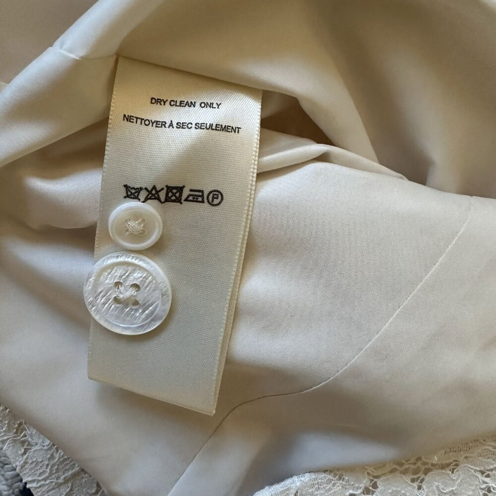 Anthropologie BHLDN Burton Suit Jacket White Lace Size 0 - Picture 10 of 11